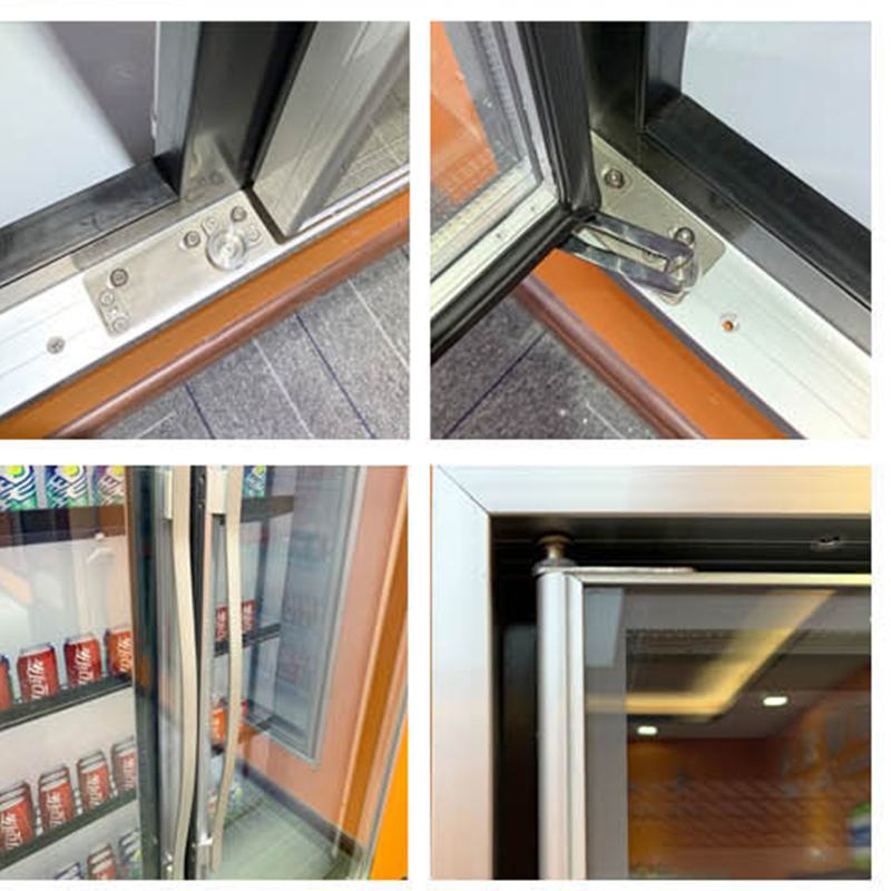 Congelador de 1 ~ 7 puertas, puertas de enfriador de vidrio con triple acristalamiento/fabricantes de puertas de congelador de vidrio/puerta sin marco personalizada-PFD-03