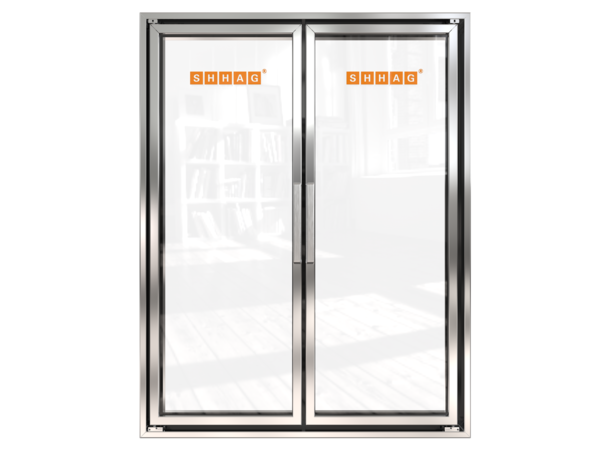 Enfriador vertical con puerta de vidrio comercial