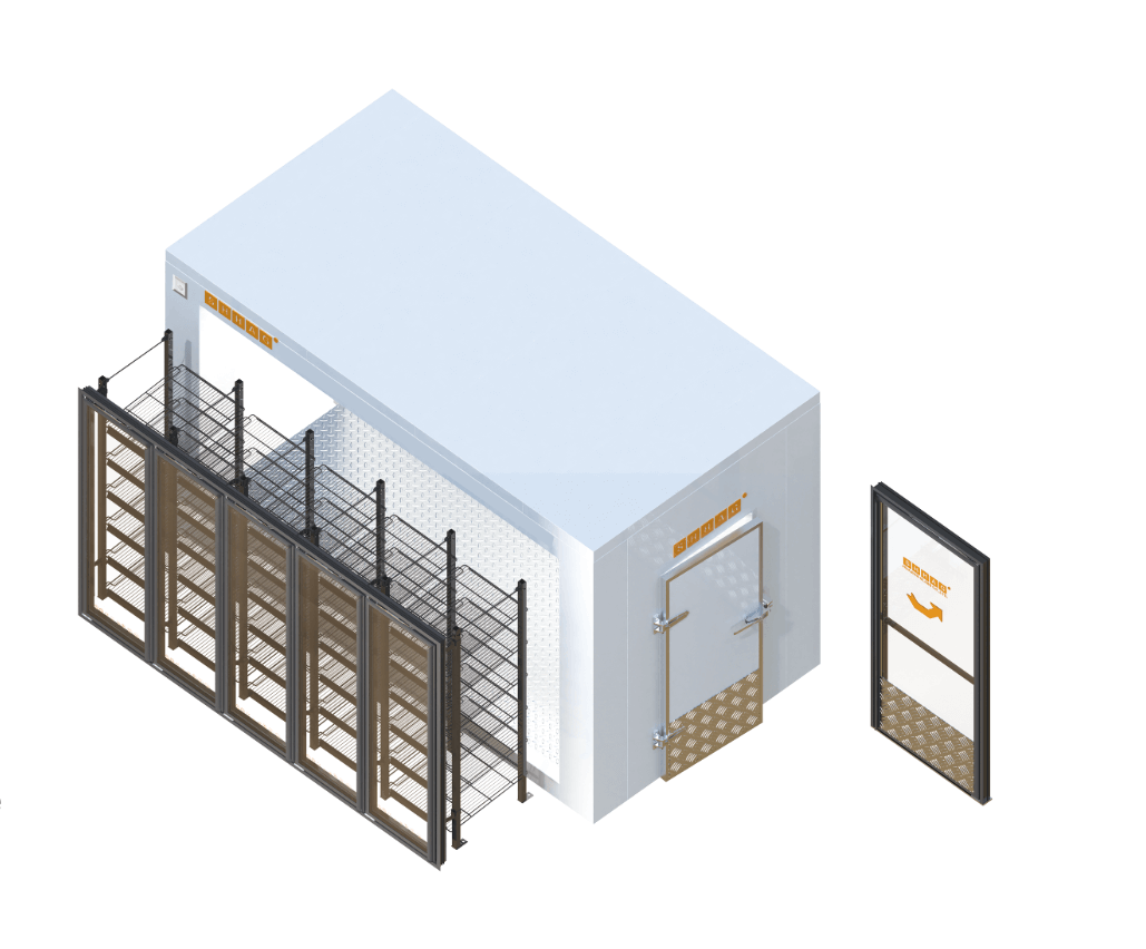 Instalación de paneles de cámara fría