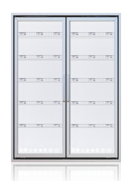 Puerta de vidrio más fría de baja emisividad