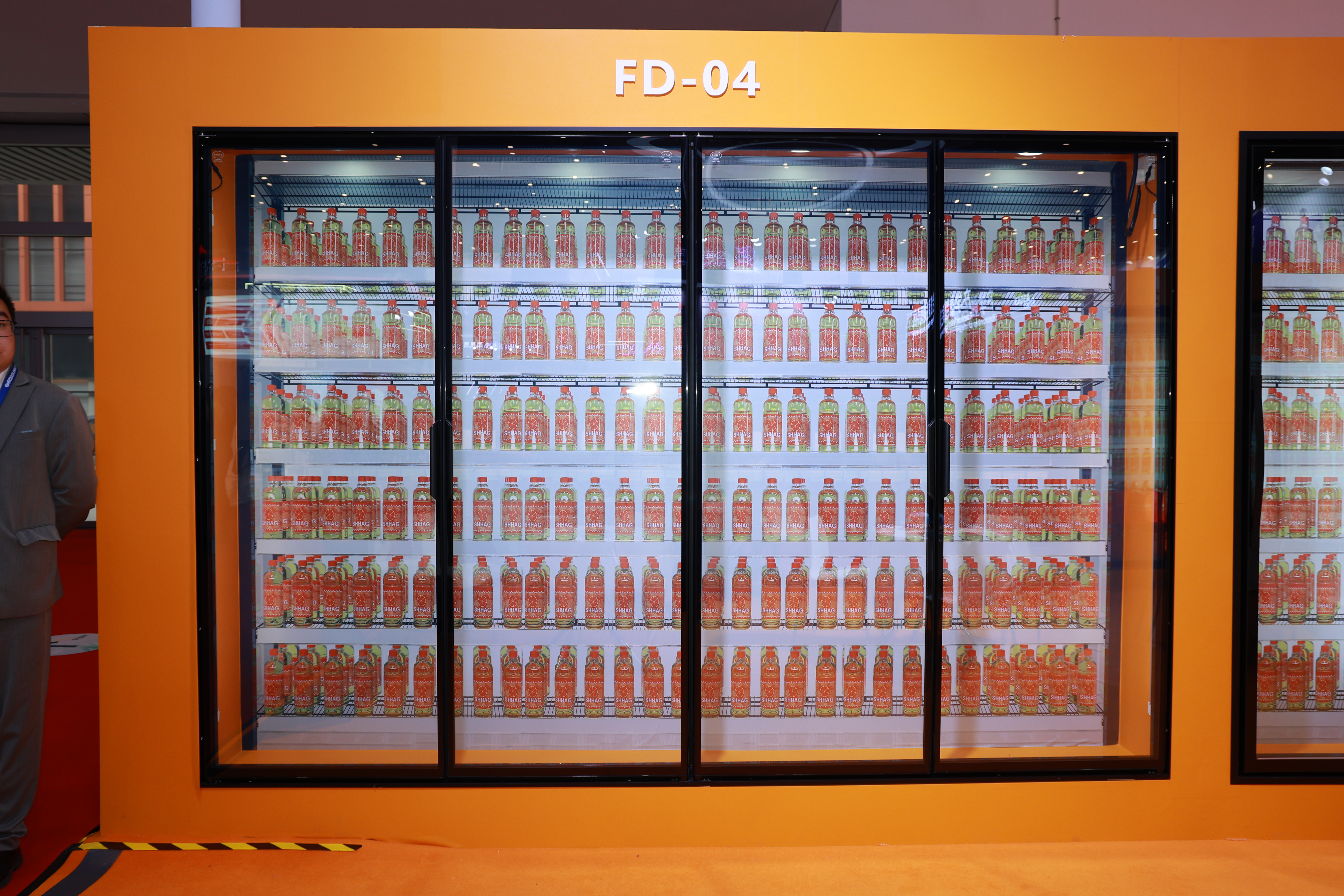 Puerta de vidrio de escaparate vertical industrial comercial