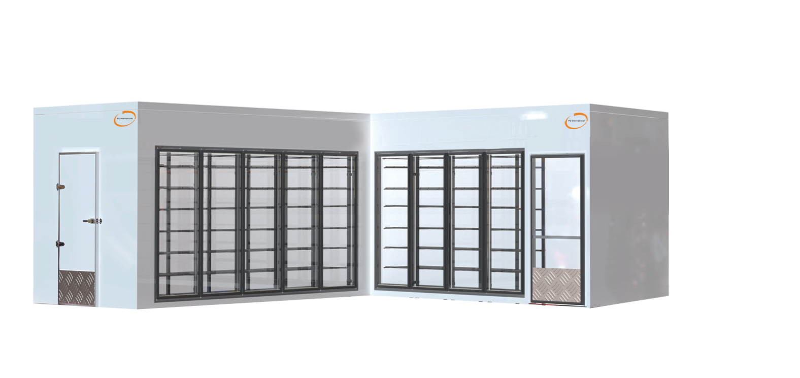 Puerta de vidrio para congelador comercial personalizada para proyectos de refrigeración
