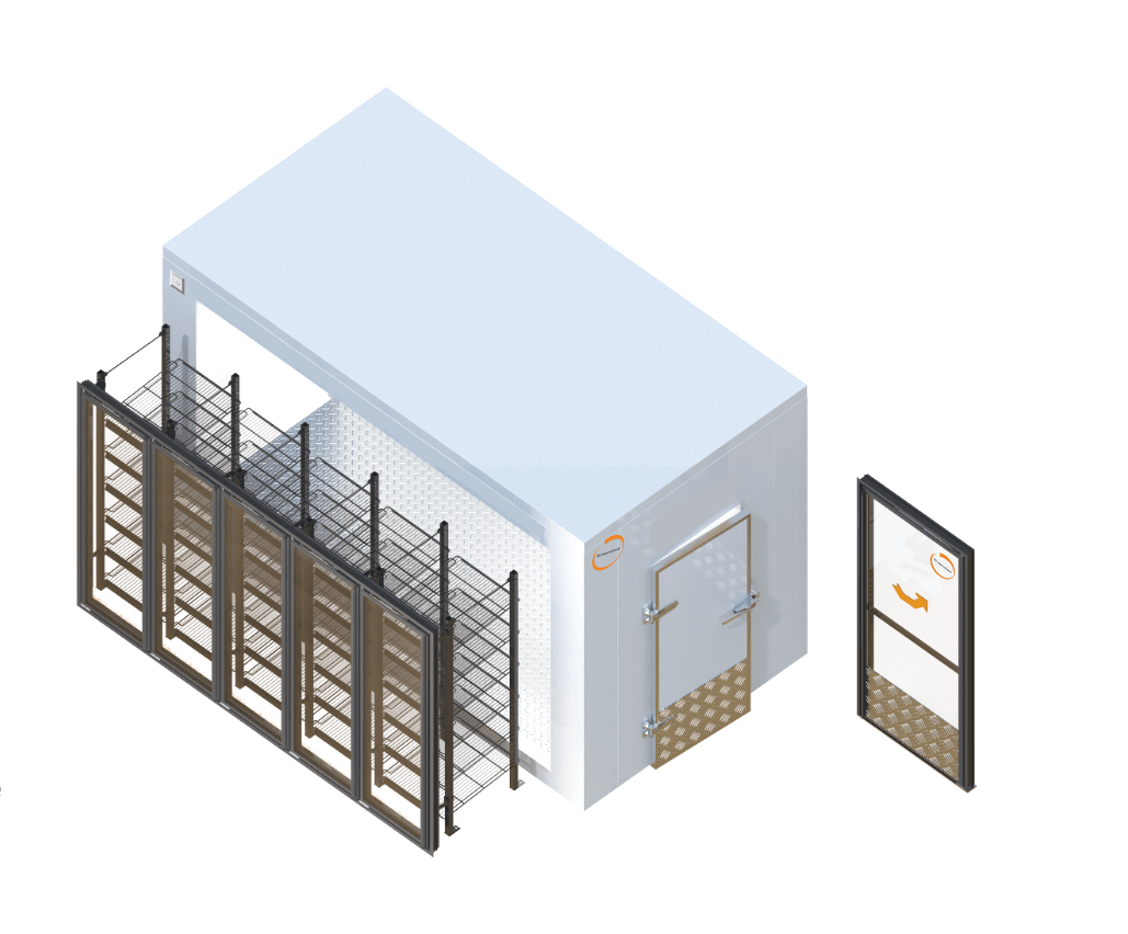 Puerta de vidrio para congelador comercial personalizada para proyectos de refrigeración